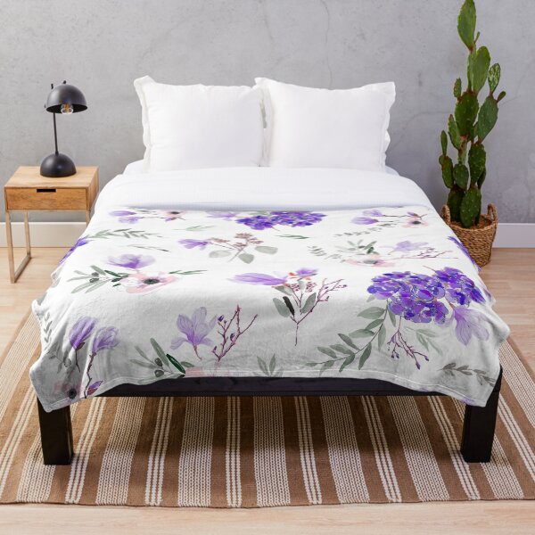 Item preview, Elegant Purple Flowers Pattern designed and sold by BenSmithz.