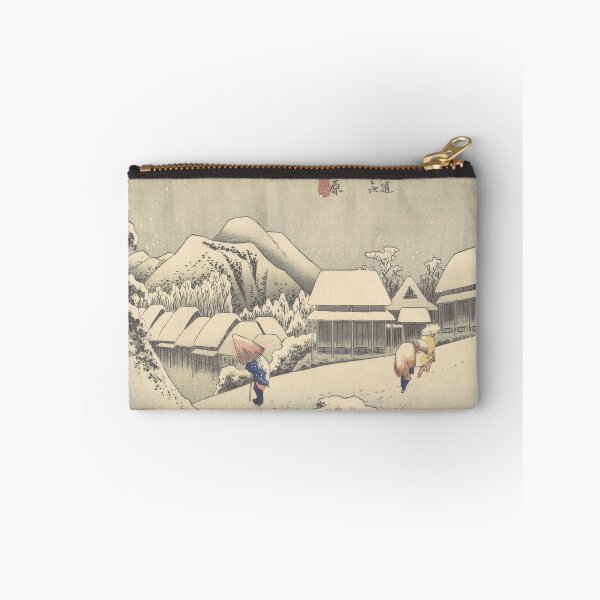 Item preview, Kanbara- Evening Snow - Utagawa Hiroshige - Vintage Art designed and sold by RickE.