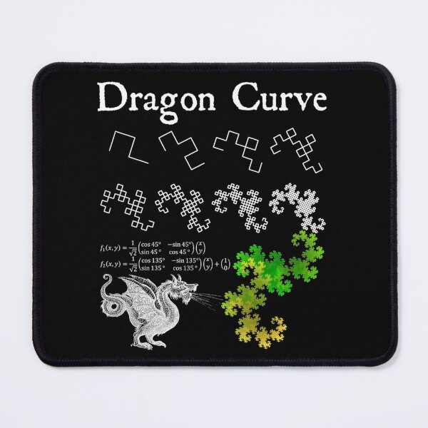 Item preview, Nerdy Dragon Curve Fractal Chaos Physique Professeur de Mathématiques Geek de Mathématiques .  designed and sold by looimvkirk7z.