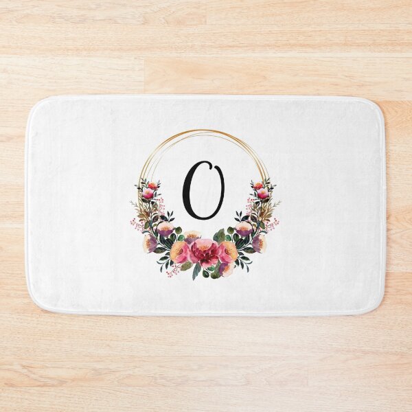 Item preview, Monogram with Pink Floral | Monogram Letter O designed and sold by JustSeasons.