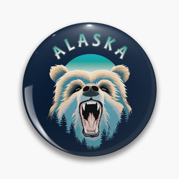 Item preview, Grizzly Bear Face - Alaska Wildlife designed and sold by TMBTM.