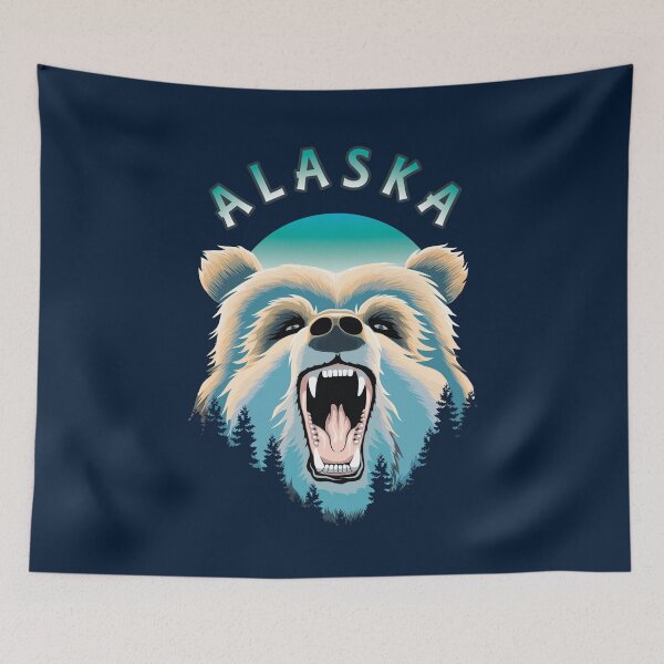 Item preview, Grizzly Bear Face - Alaska Wildlife designed and sold by TMBTM.