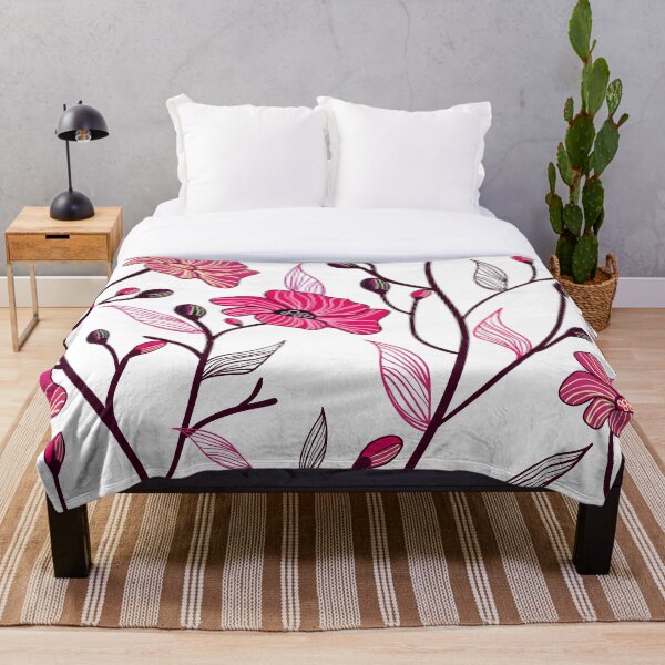 Item preview, Retro Pink Flowers Pattern designed and sold by BenSmithz.