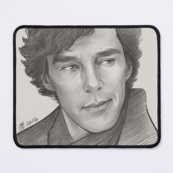 Artikelvorschau, Sherlock, Benedict Cumberbatch, Bleistiftskizze entworfen und verkauft von TendaLee.