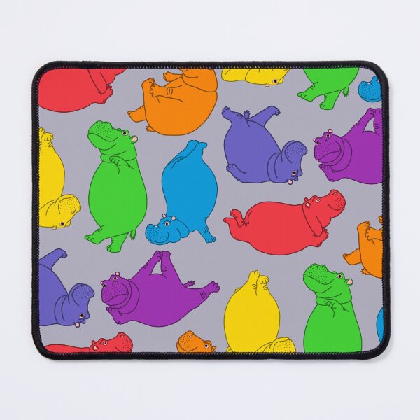 Item preview, Hippo Workout - bright rainbow designed and sold by Hippopottermiss.