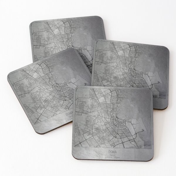 Item preview, Doha, Qatar, city map poster designed and sold by creative-athome.