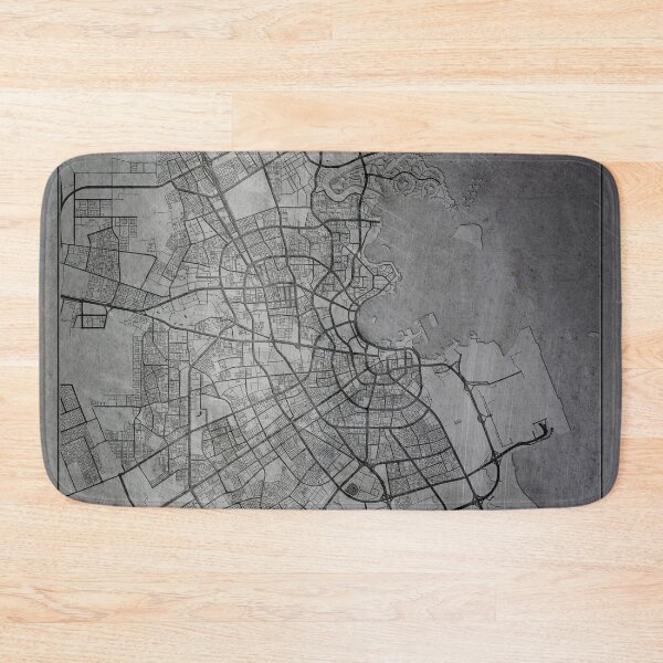 Item preview, Doha, Qatar, city map poster designed and sold by creative-athome.