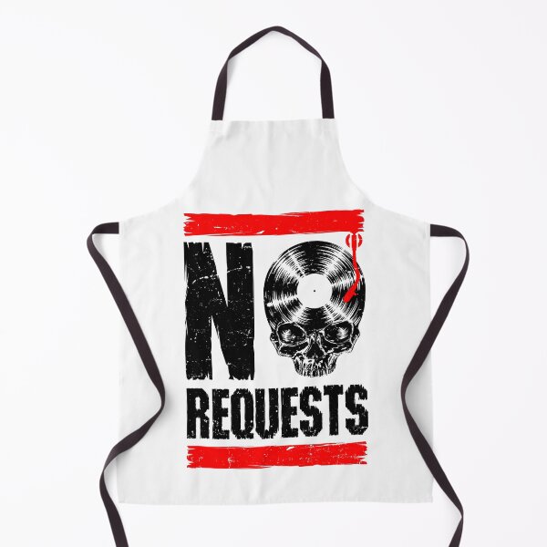 Item preview, No Requests DJ Turntable Vinyl Record Gothic Skull designed and sold by GrandeDuc.