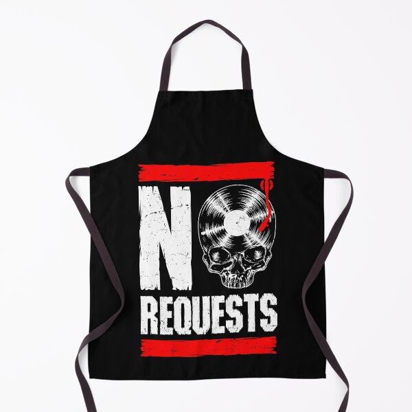Item preview, No Requests DJ Turntable Vinyl Record Gothic Skull designed and sold by GrandeDuc.