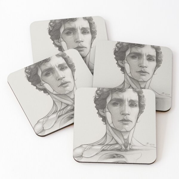 Item preview, Robert Sheehan, Cyborg, Art Print, Pencil ART designed and sold by TendaLee.