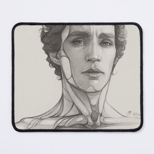 Item preview, Robert Sheehan, Cyborg, Art Print, Pencil ART designed and sold by TendaLee.