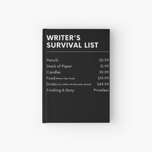 Item preview, Writer's Survival List designed and sold by TheKnightWriter.