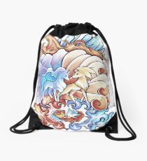Ice and Fire Drawstring Bag
