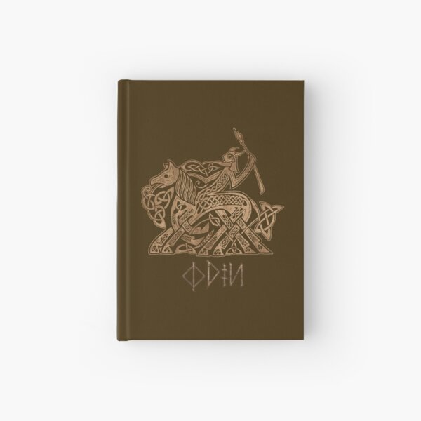 Odin Entering Valhalla on Sleipnir Hardcover Journal