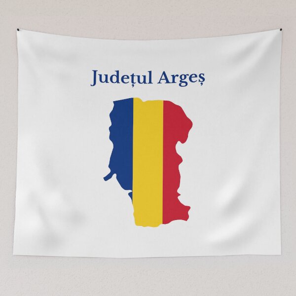 Item preview, Arges County Map Design, Romania. designed and sold by marosharaf.