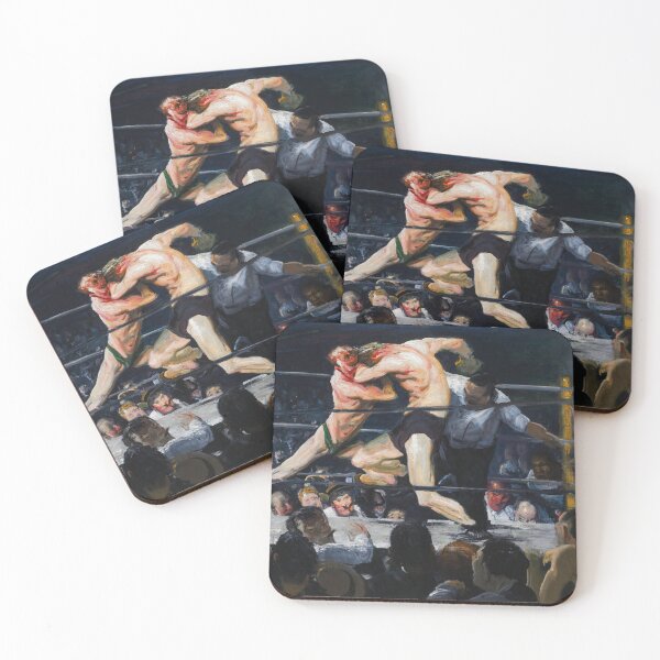 Item preview, Stag at Sharkey's painting in high resolution by George Wesley Bellows Boxing Art designed and sold by fizzypoptees.