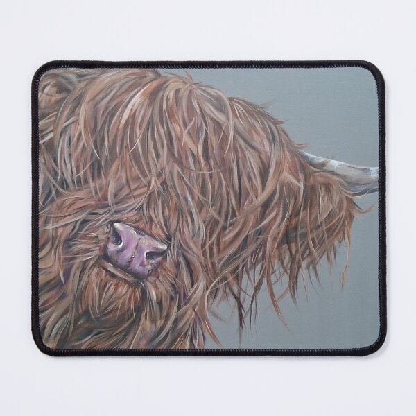 Item preview, Cooey! Highland hairy cow, Heilan Scottish coo art by award-winning UK artist Sam Fenner designed and sold by SamFennerArt.