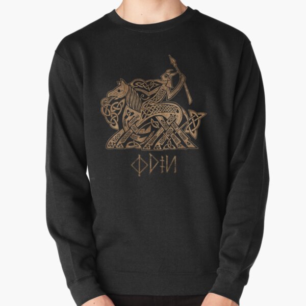 Odin Entering Valhalla on Sleipnir Pullover Sweatshirt