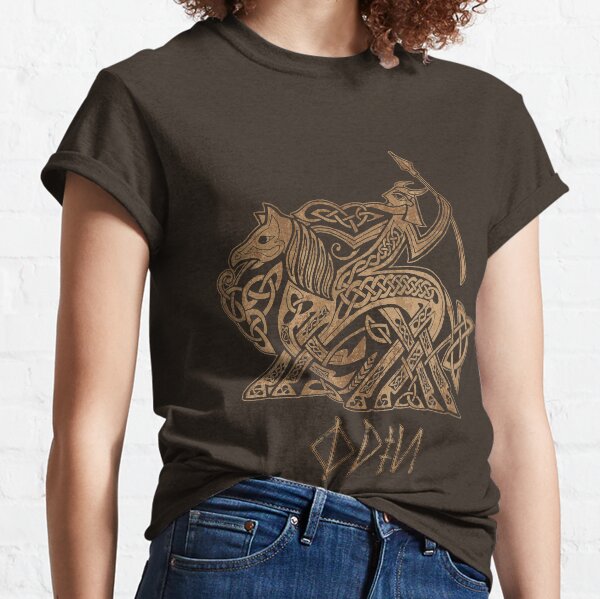 Odin Entering Valhalla on Sleipnir Classic T-Shirt
