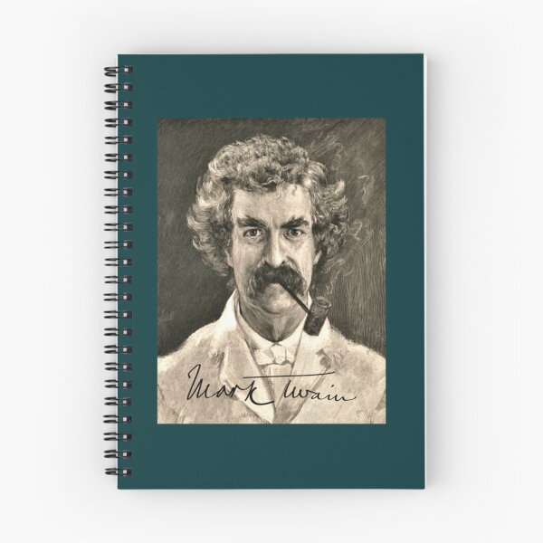 Artikelvorschau, Mark Twain-Porträt mit Signatur entworfen und verkauft von Gordon-Store.