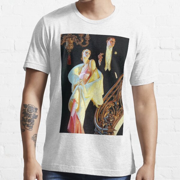 Joseph Christian Leyendecker Couple Descending Staircase 1923 T Shirt By Wirla Redbubble