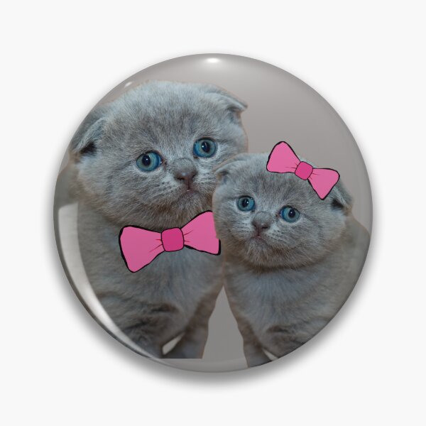 Item preview, Illustrate Pink Bow, Gift for Cute Cat Lovers and British Shorthair Cat designed and sold by DiensDesign.