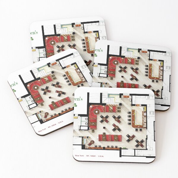 Item preview, Floorplan of MacLaren's Pub from HOW I MET YOUR MOTHER designed and sold by TV Floorplans & More.