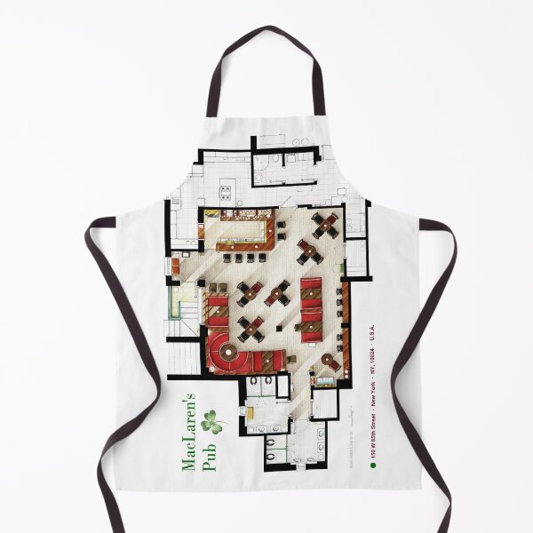 Item preview, Floorplan of MacLaren's Pub from HOW I MET YOUR MOTHER designed and sold by TV Floorplans & More.