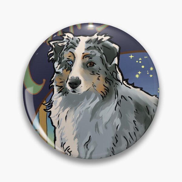 Item preview, Australian Shepherd Art Nouveau Canis Major Constellation designed and sold by vinpauld.