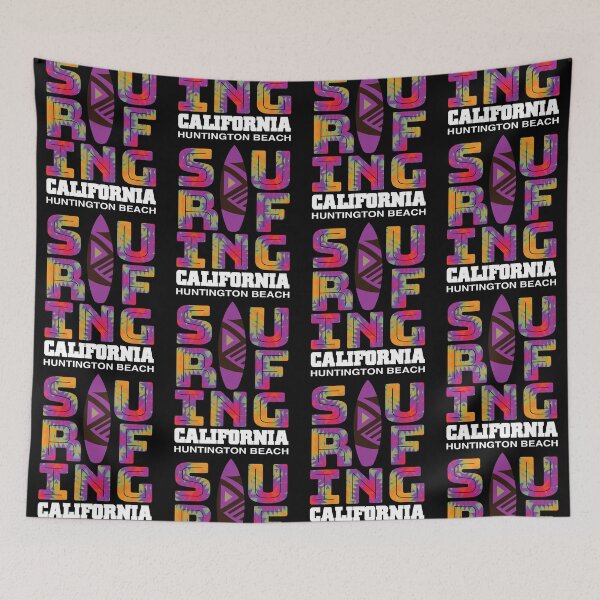 Item preview, Surfing Huntington Beach California Surf Cali Beach Bum designed and sold by CharJens.