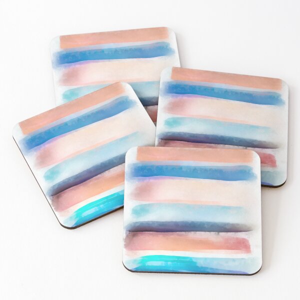 Item preview, Abstract Minimalist Art 18 Watercolor Stripes designed and sold by mhfoto.