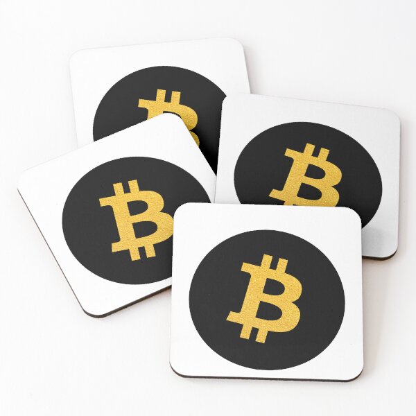 Item preview, black and gold bitcoin logo designed and sold by Yallwofunart.