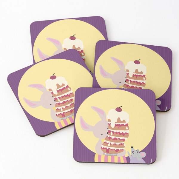 Item preview, Happy Birthday card, greeting card, with a rabbit holding a high cake that almost will fall designed and sold by marina63.