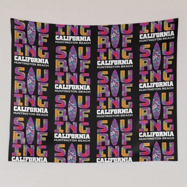 Item preview, Surfing Huntington Beach California Surf Cali Beach Bum designed and sold by CharJens.