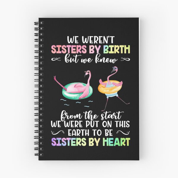 Aperçu de l'œuvre Pink Flamingo Besties Nous n'étions pas sœurs de naissance, mais nous savons depuis le début que nous avons été mis sur cette terre pour être sœurs de cœur créée et vendue par HorsesForLife15.