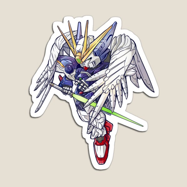Vista previa del artículo con la obra «Deformación del ala de Gundam», diseñado y vendido por RatjoenMerch.