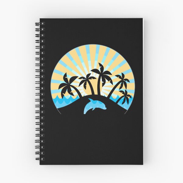 Item preview, Dolphin and Palm Trees, Boho Sunset designed and sold by ACC .
