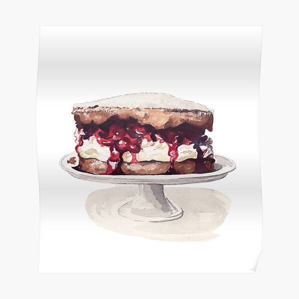 Sponge Cake Posters Redbubble