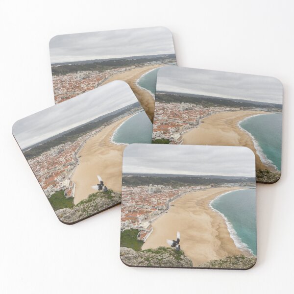 Item preview, Winter Beach - Nazare Portugal from the Clifftop designed and sold by Georgia Mizuleva.