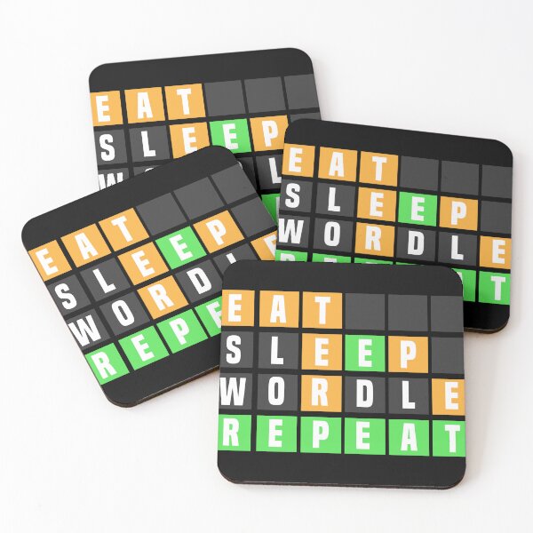Item preview, Eat Sleep Wordle Repeat (Wordle Style) designed and sold by ZOUBAH.