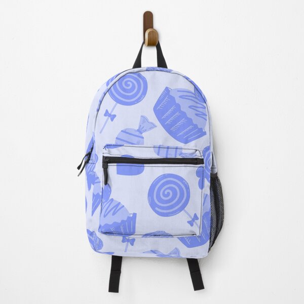 Item preview, Candy Fall - Candies, lollipops and cupcakes (blue) designed and sold by Dorina Larsdotter.