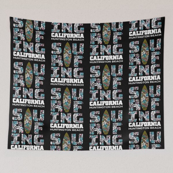 Item preview, Surfing Huntington Beach California Surf Cali Beach Bum designed and sold by CharJens.