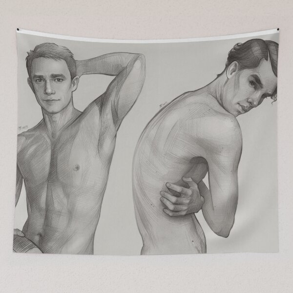 Item preview, Young Johnlock, Art, Pencil Sketch designed and sold by TendaLee.
