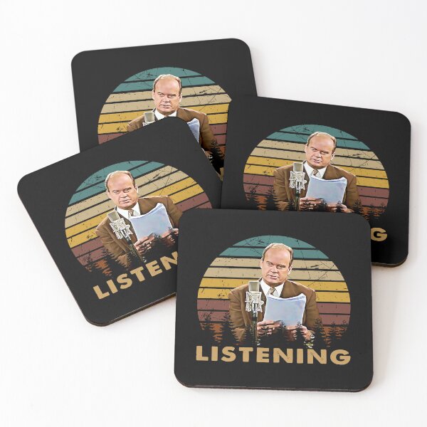 Item preview, Vintage I Am Listening Dr Frasier Gift Fan designed and sold by HallurUnnars.