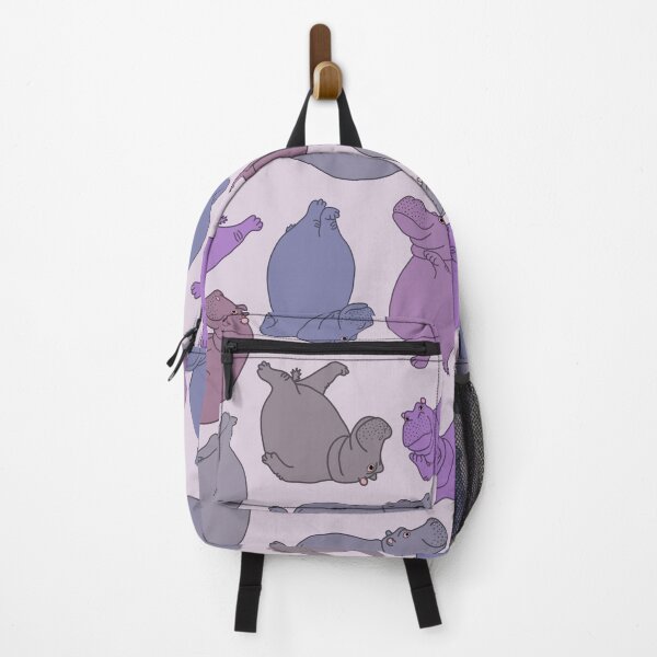 Item preview, Hippo Workout - purple and grey designed and sold by Hippopottermiss.