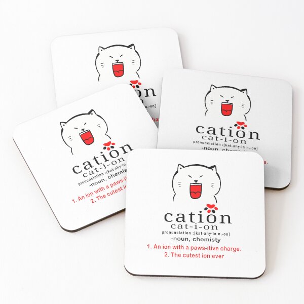Item preview, cat-ion, Cation is the cutest ion in chemistry designed and sold by Tiziza.