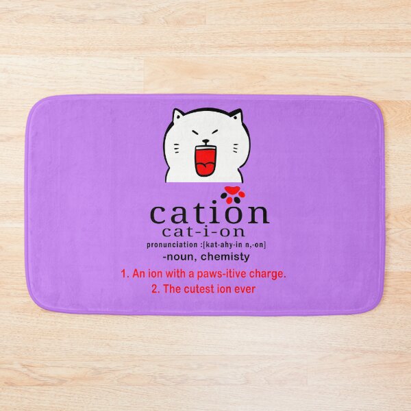 Item preview, cat-ion, Cation is the cutest ion in chemistry designed and sold by Tiziza.