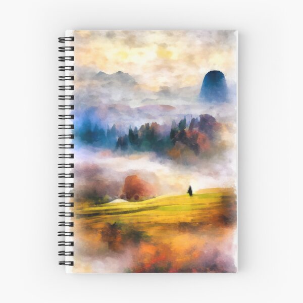 Item preview, The Observer 02 Watercolor Landscape designed and sold by mhfoto.