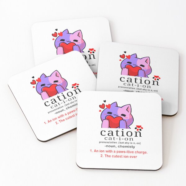 Item preview, cat-ion, Cation is the cutest ion in chemistry designed and sold by Tiziza.