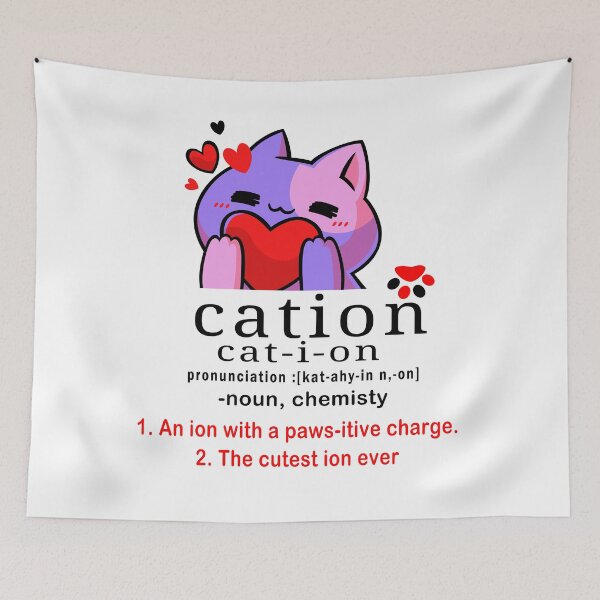 Item preview, cat-ion, Cation is the cutest ion in chemistry designed and sold by Tiziza.